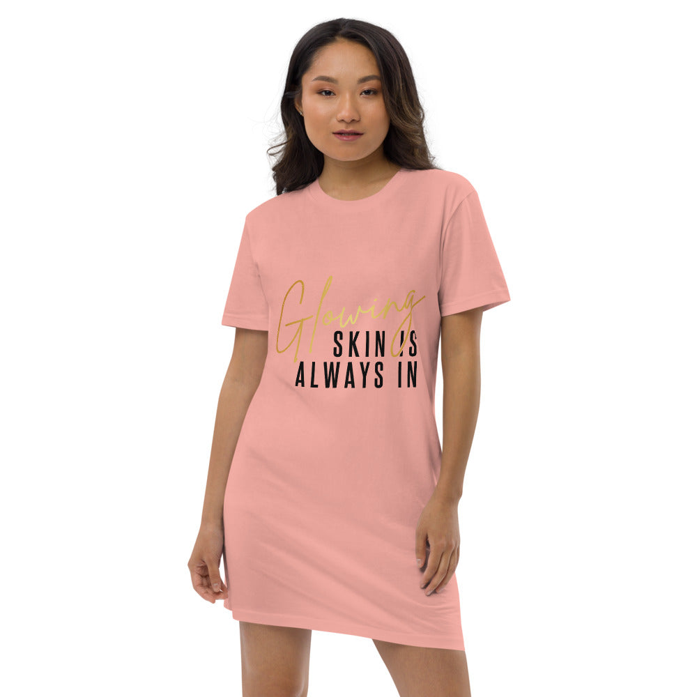 Glowing Skin Organic cotton t-shirt dress