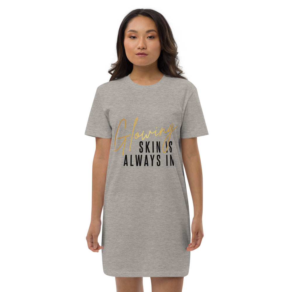 Glowing Skin Organic cotton t-shirt dress