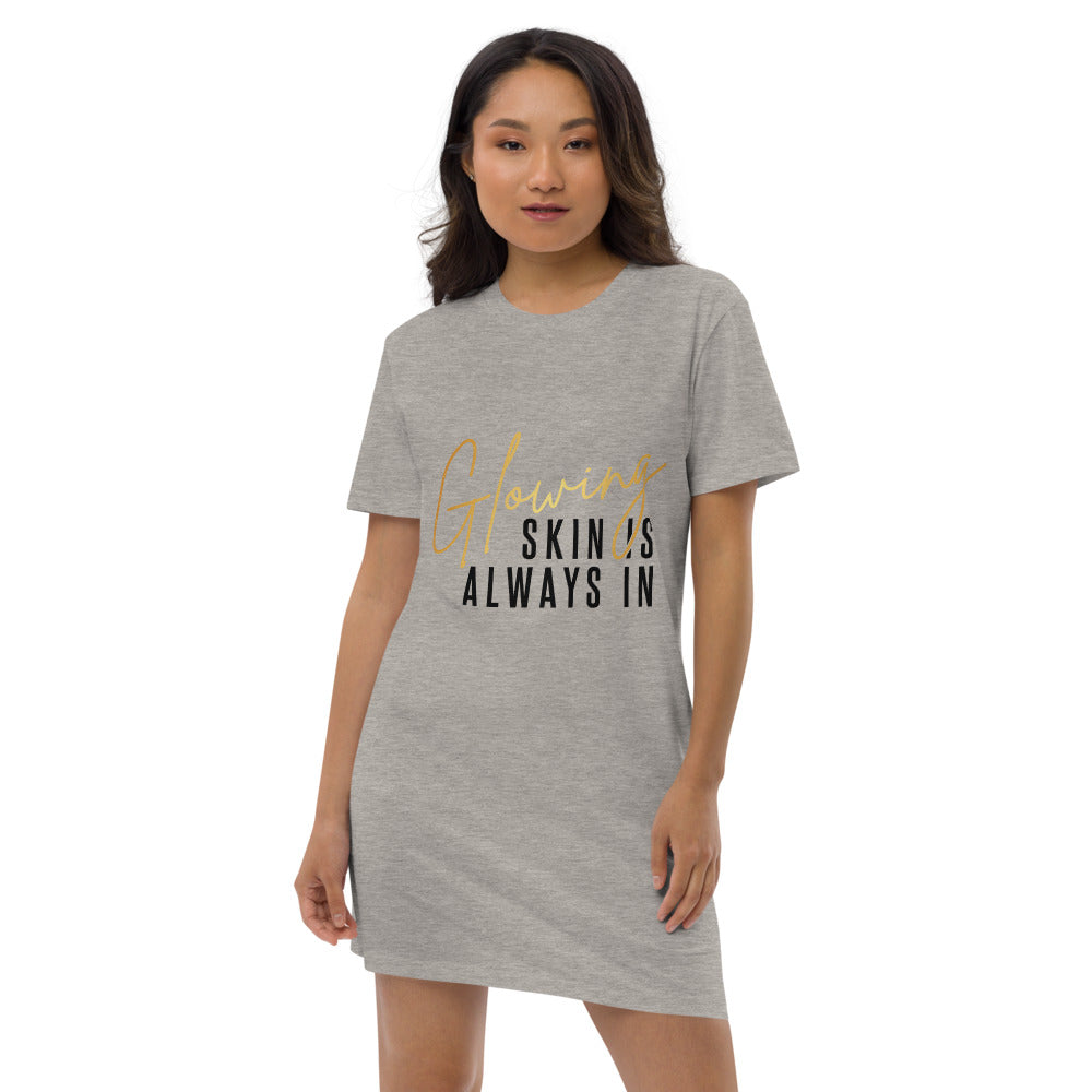Glowing Skin Organic cotton t-shirt dress