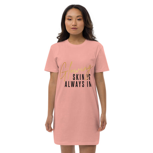 Glowing Skin Organic cotton t-shirt dress